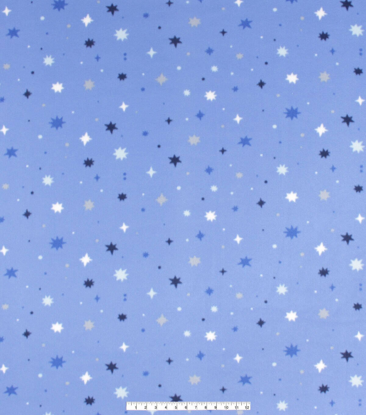 Snow Geo Blizzard Prints Fleece Fabric
