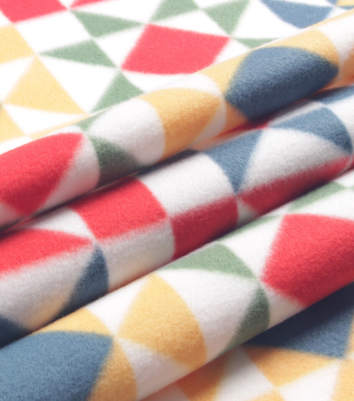 Red Simple Star Blizzard Fleece Fabric