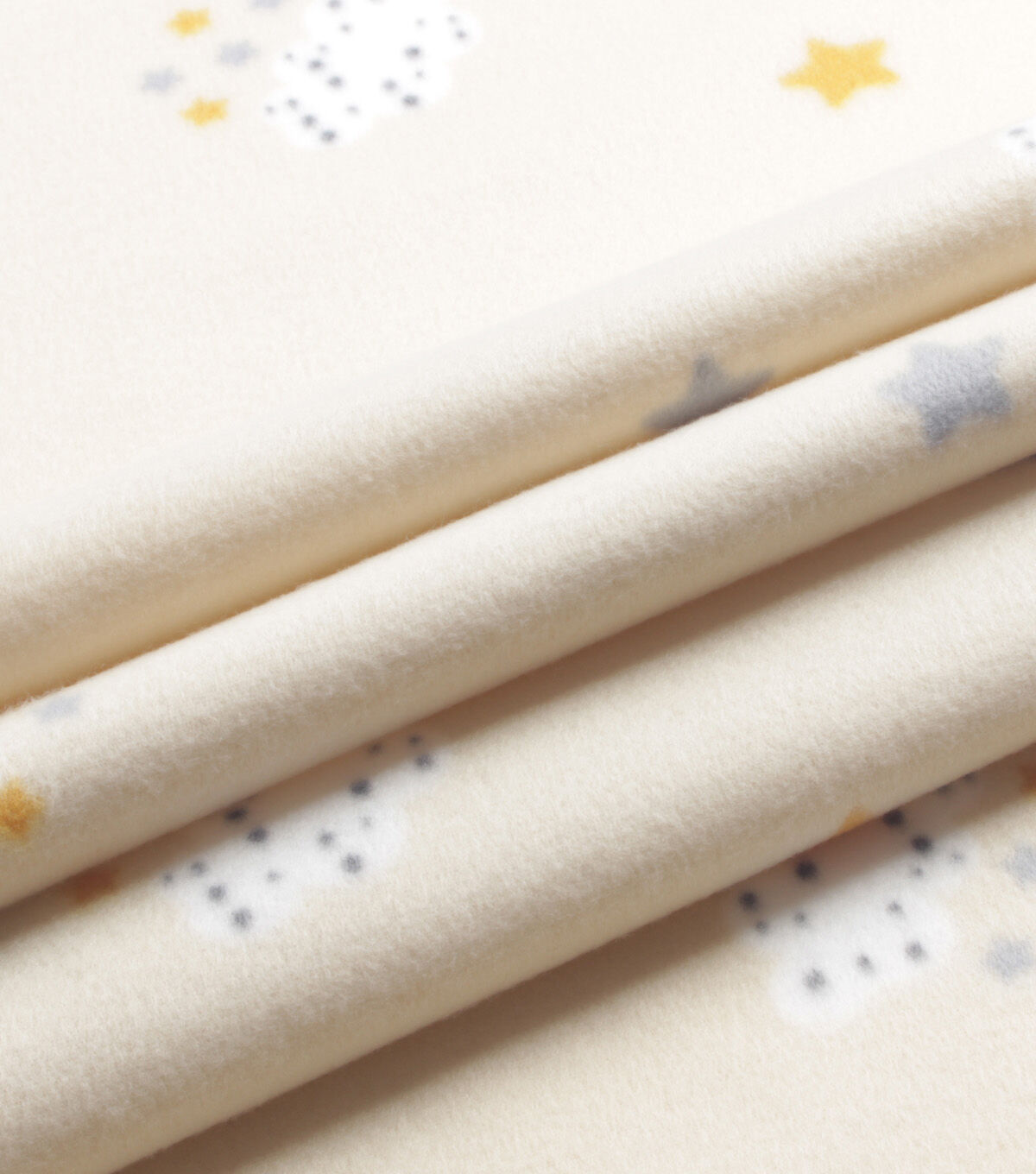 Clouds & Stars Blizzard Prints Fleece Fabric