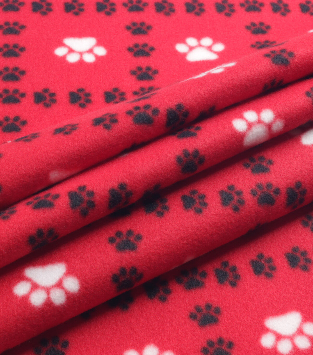 Paw Plaid Blizzard Prints Fleece Fabric