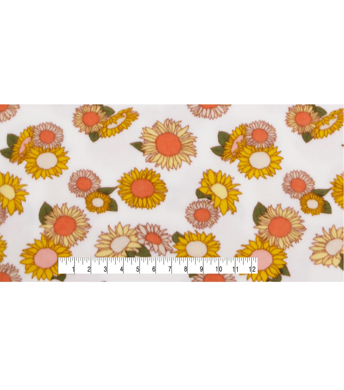 POP! Sunflowers Lightweight Fleece Fabric