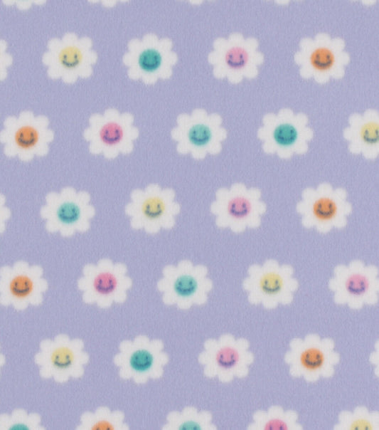 Happy Daisy Blizzard Prints Fleece Fabric