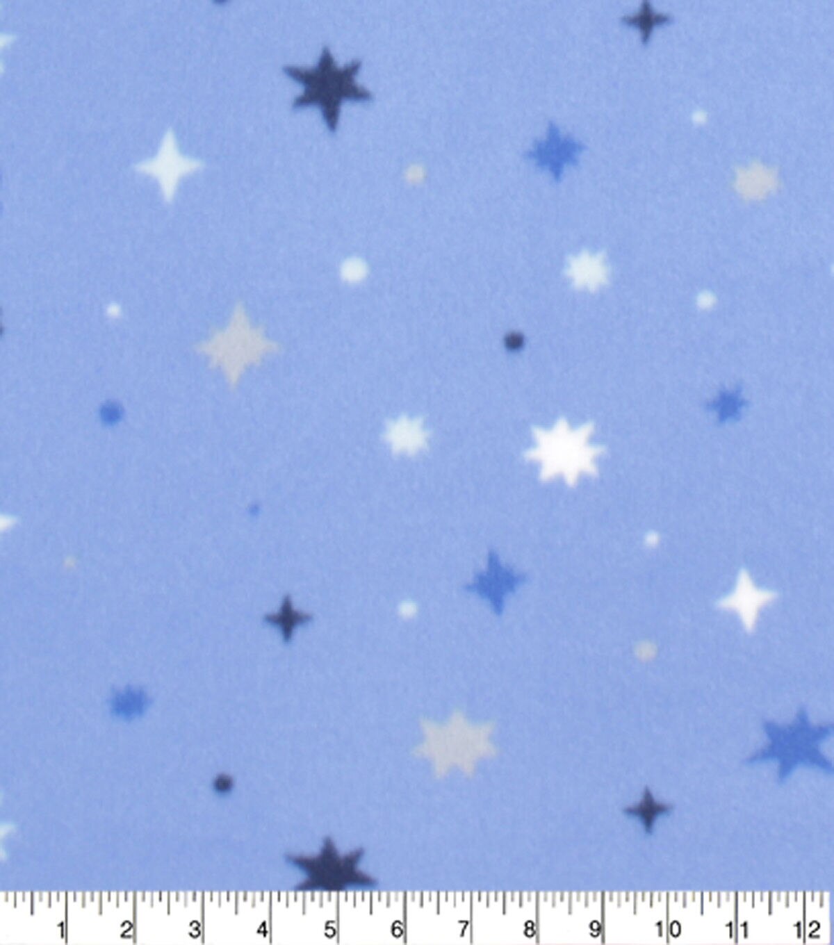 Snow Geo Blizzard Prints Fleece Fabric