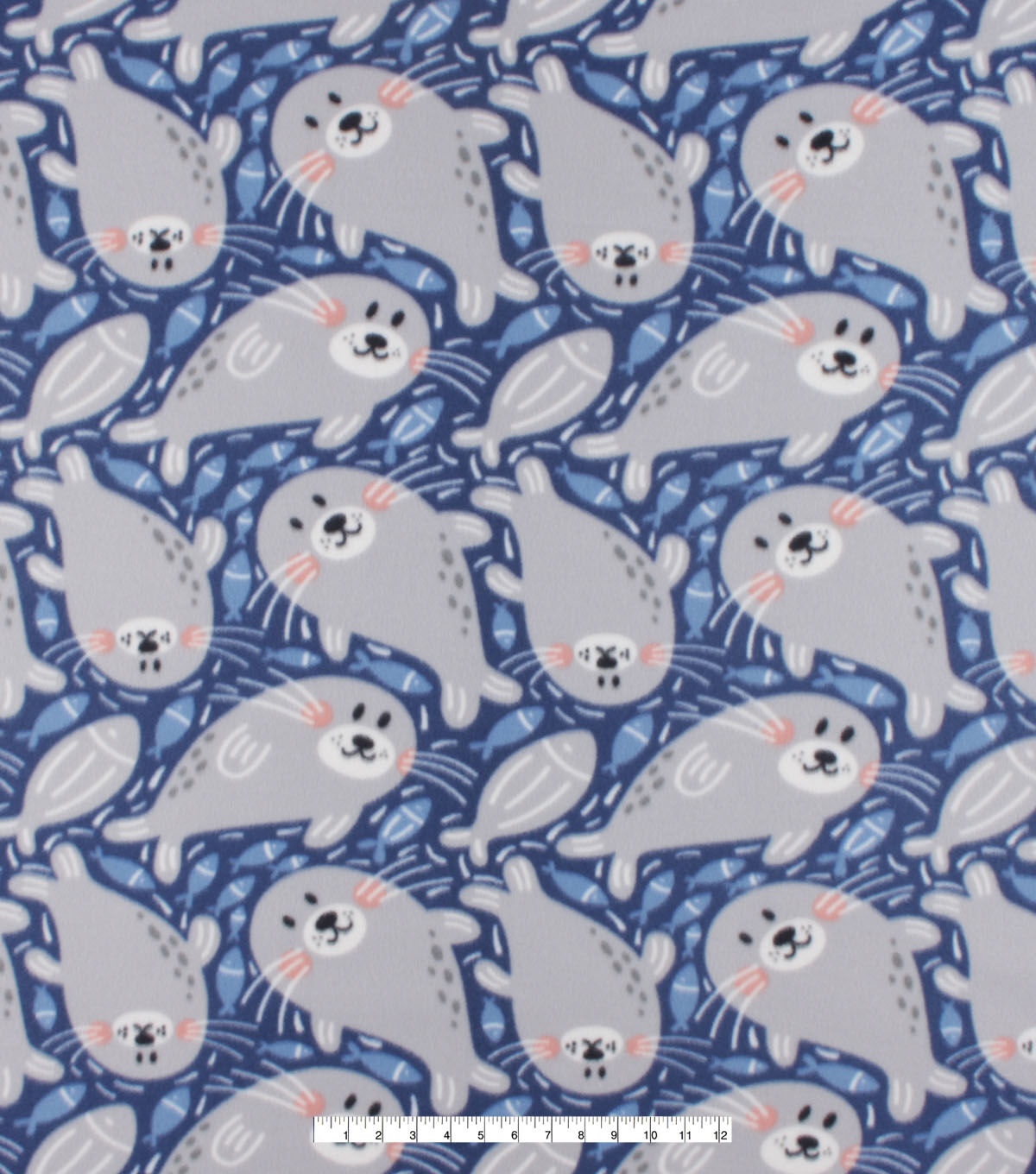 Seals Blizzard Fleece Fabric