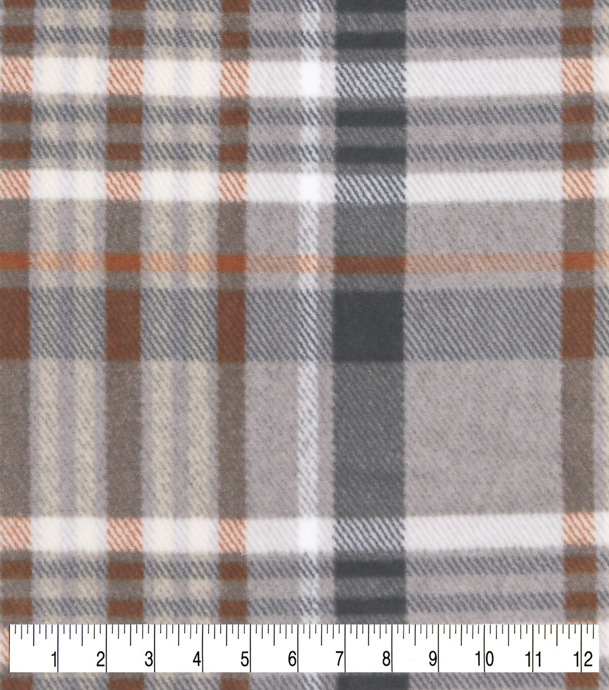 Botanical Plaid Luxe Fleece Fabric