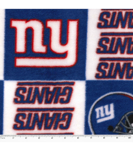 Fabric Traditions New York Giants Fleece Fabric Logo