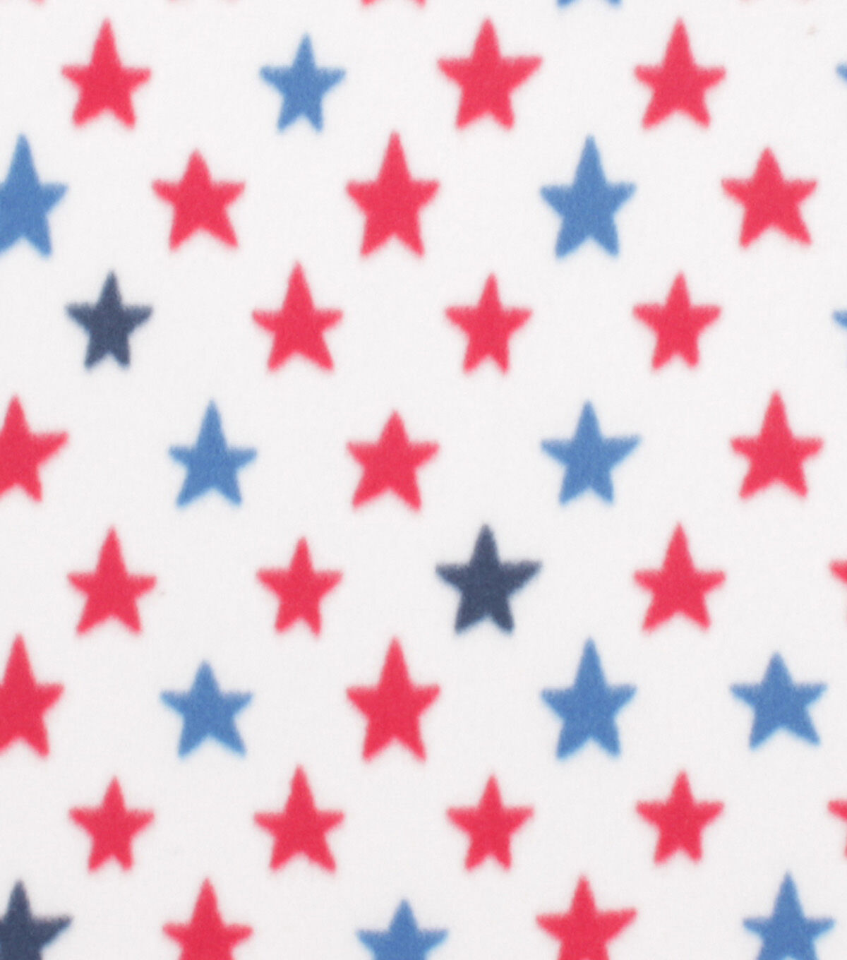 Patriotic Star Blizzard Prints Fleece Fabric