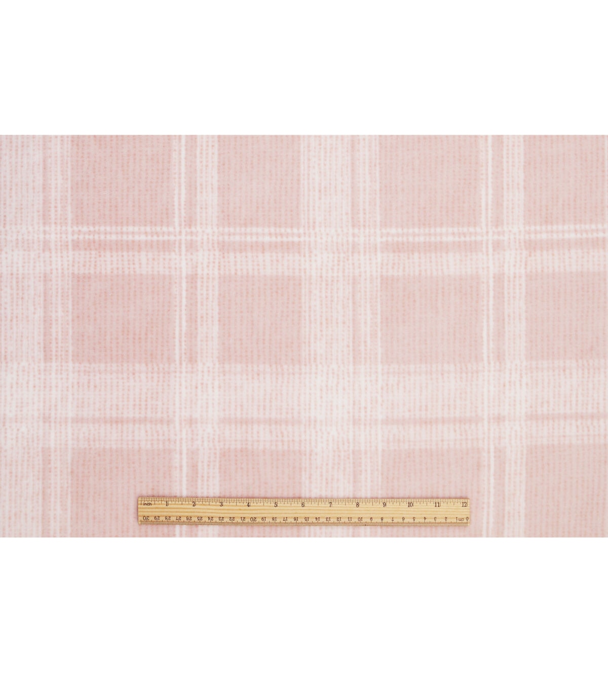 Pink Plaid Luxe Fleece Fabric