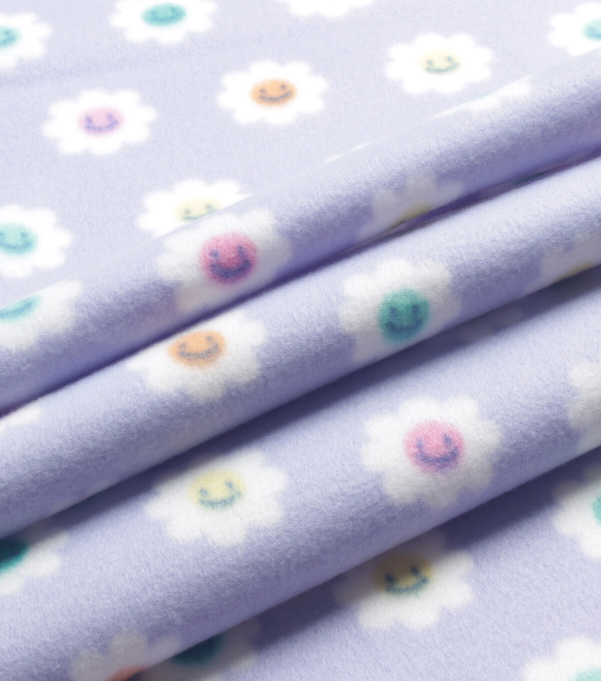Happy Daisy Blizzard Prints Fleece Fabric