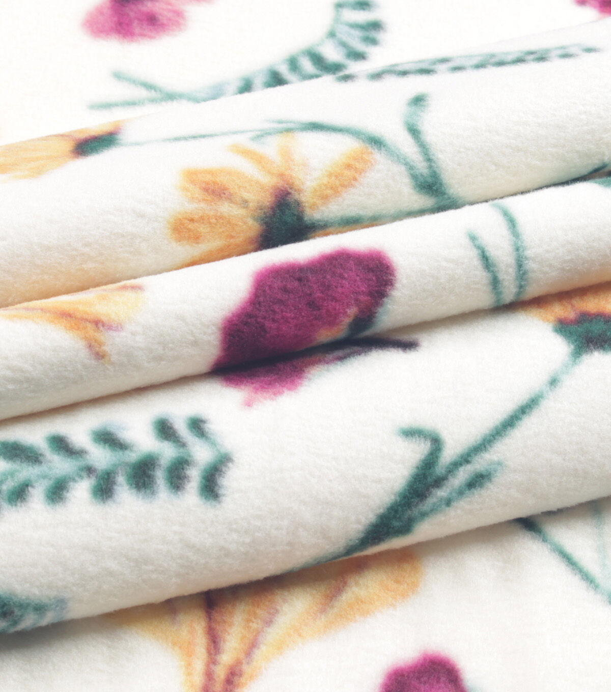 Pressed Flowers Anti Pill Fleece Fabric