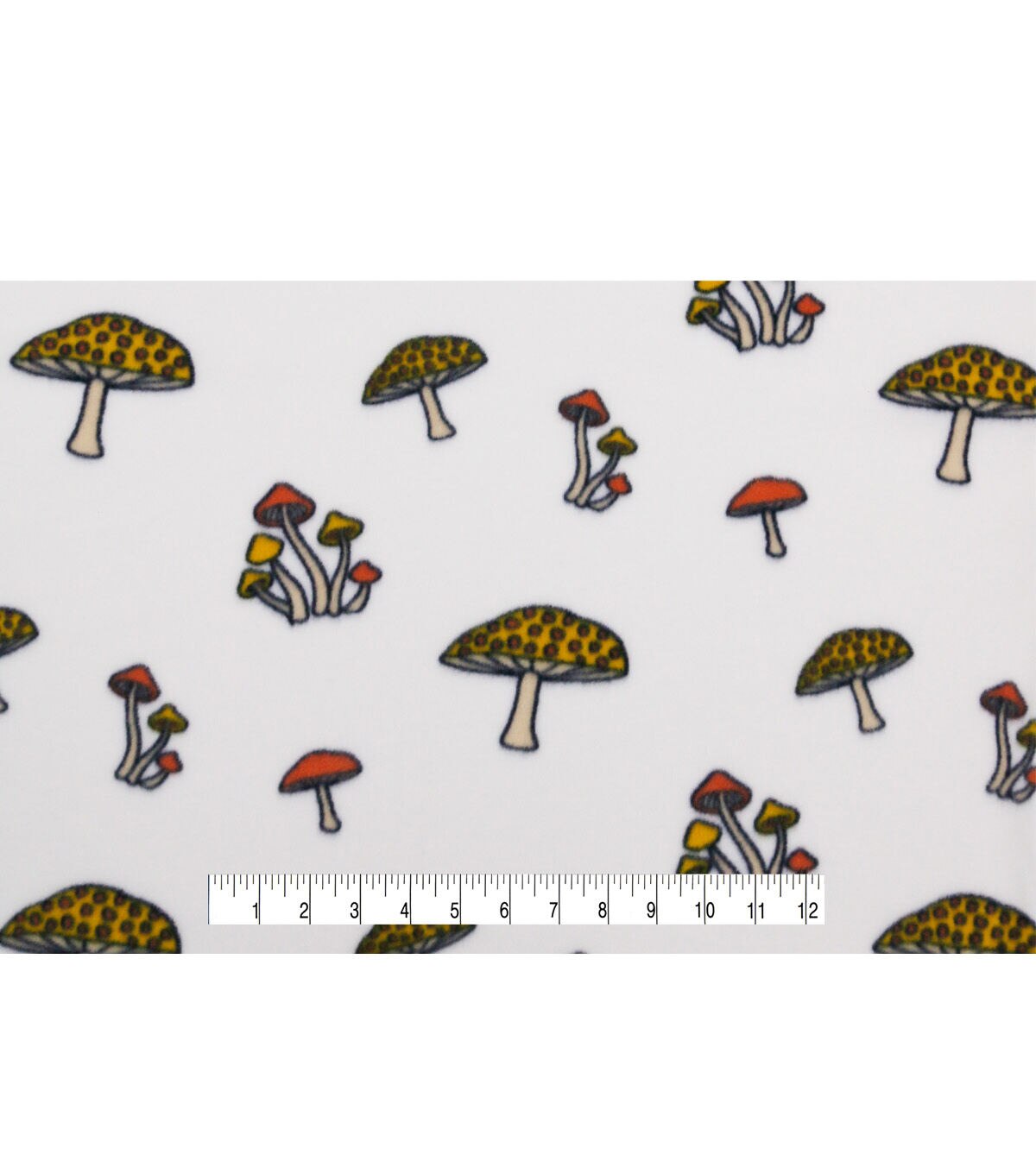 POP! Mushrooms Lightweight Fleece Fabric