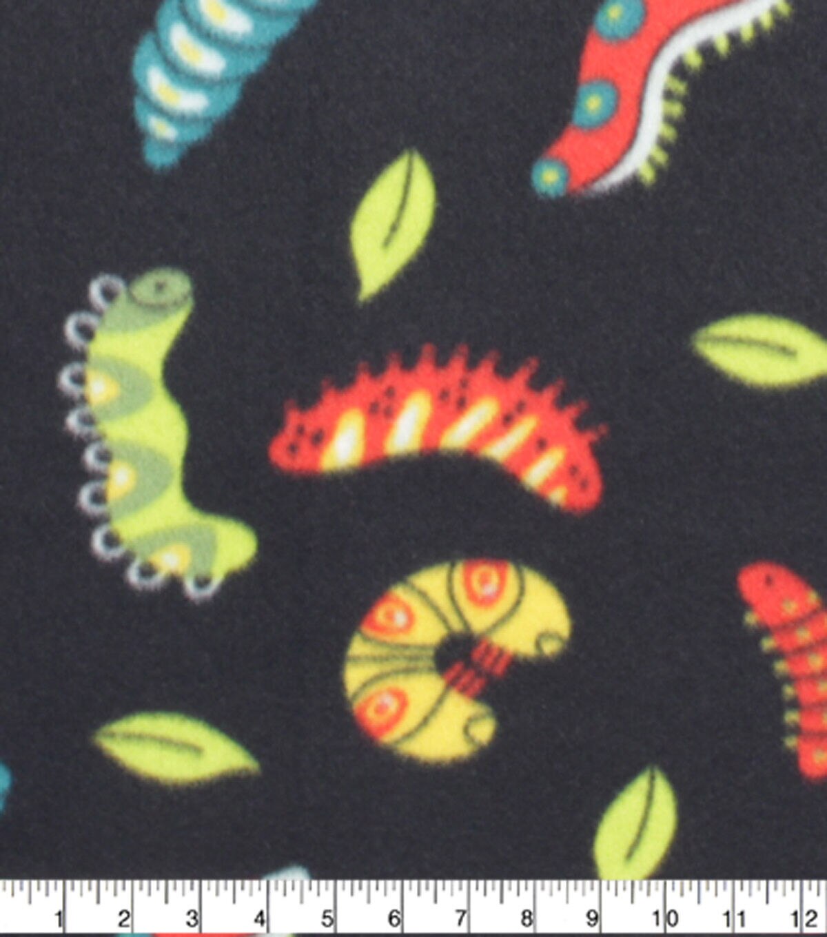 Caterpillars Blizzard Prints Fleece Fabric