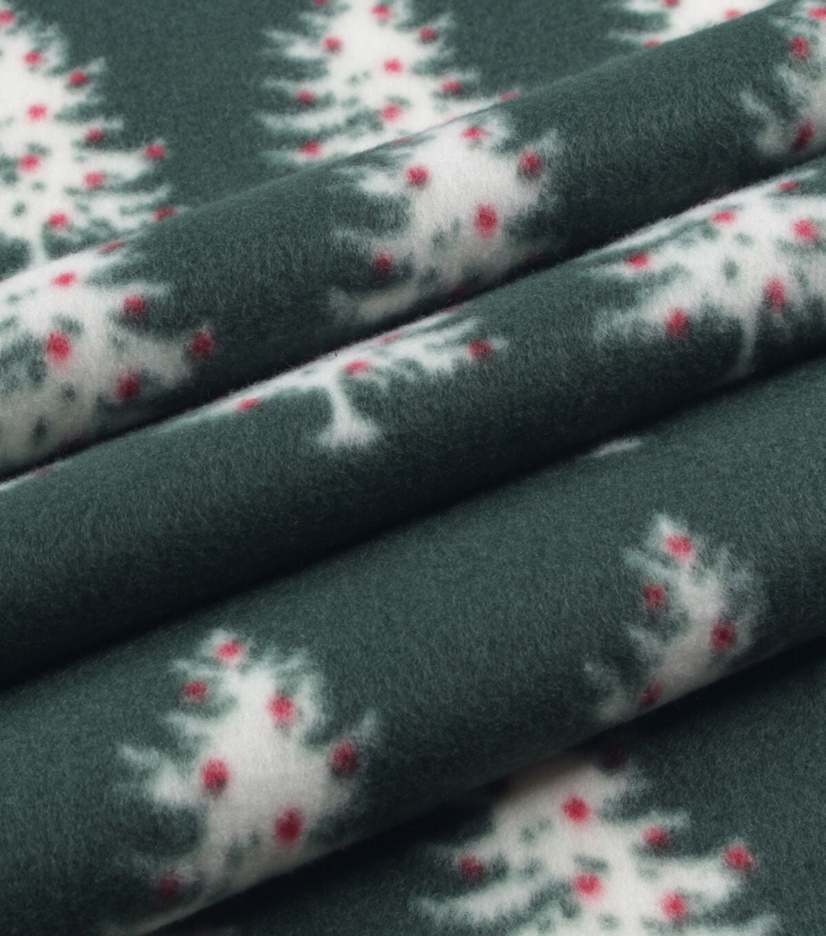 Green Tree Blizzard Fleece Fabric