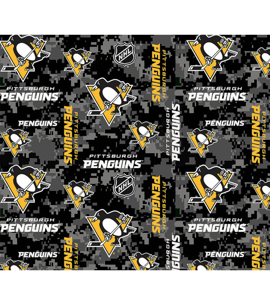 Pittsburgh Penguins Fleece Fabric Digital Camo