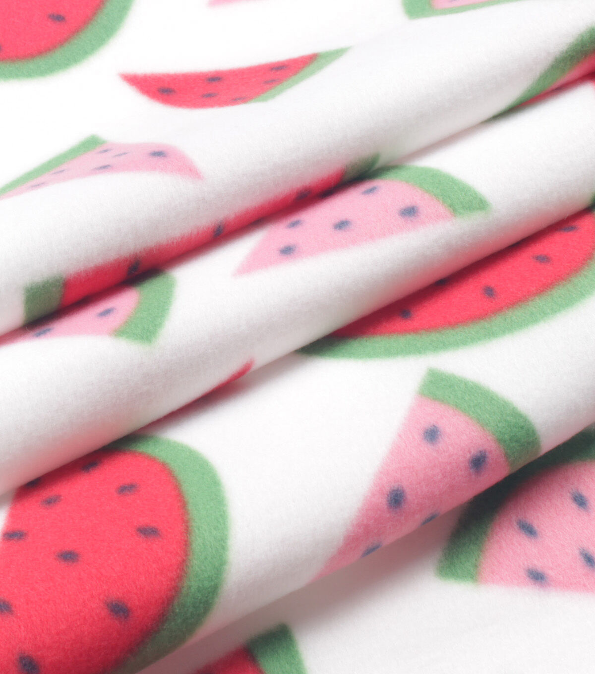 Watermelons on White Blizzard Fleece Fabric