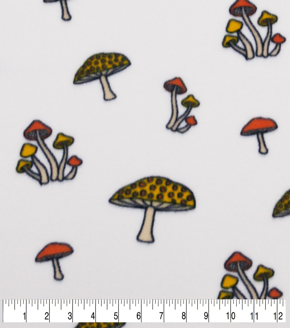 POP! Mushrooms Lightweight Fleece Fabric
