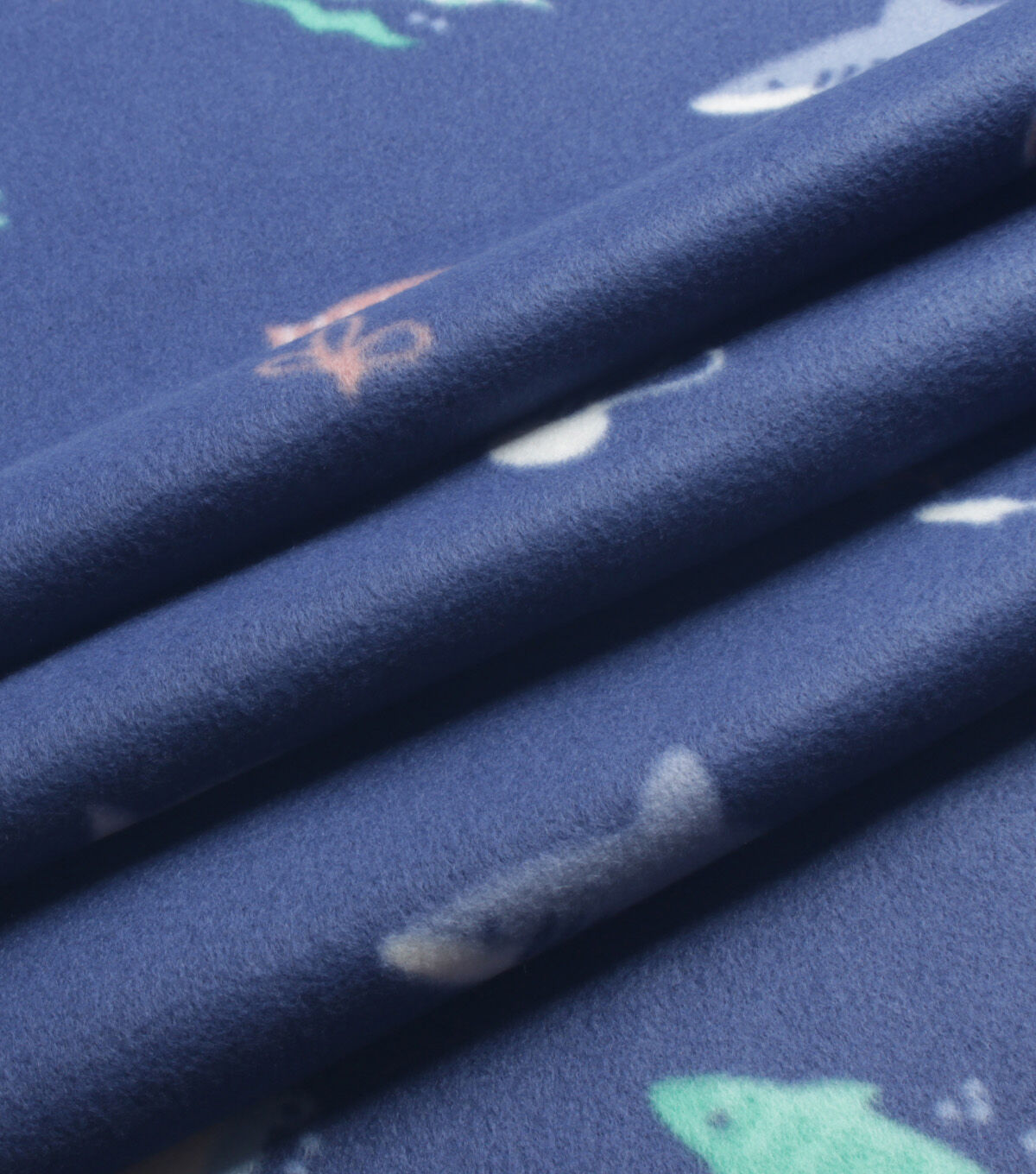 Sea Animals Blizzard Prints Fleece Fabric